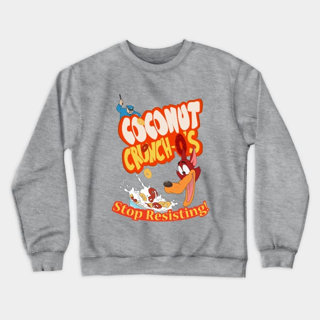 Coconut Crunchos Crewneck Sweatshirt by opiester